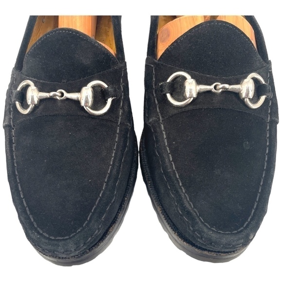 Cole Haan Men\'s Suede Horsebit Lug Sole Loafer, Made in Italy, Black, Size 9M main image 8